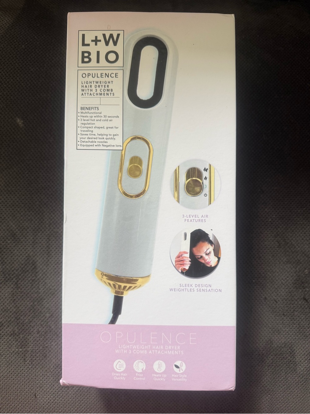 L+W BIO Opulence Lightweight Hair Dryer